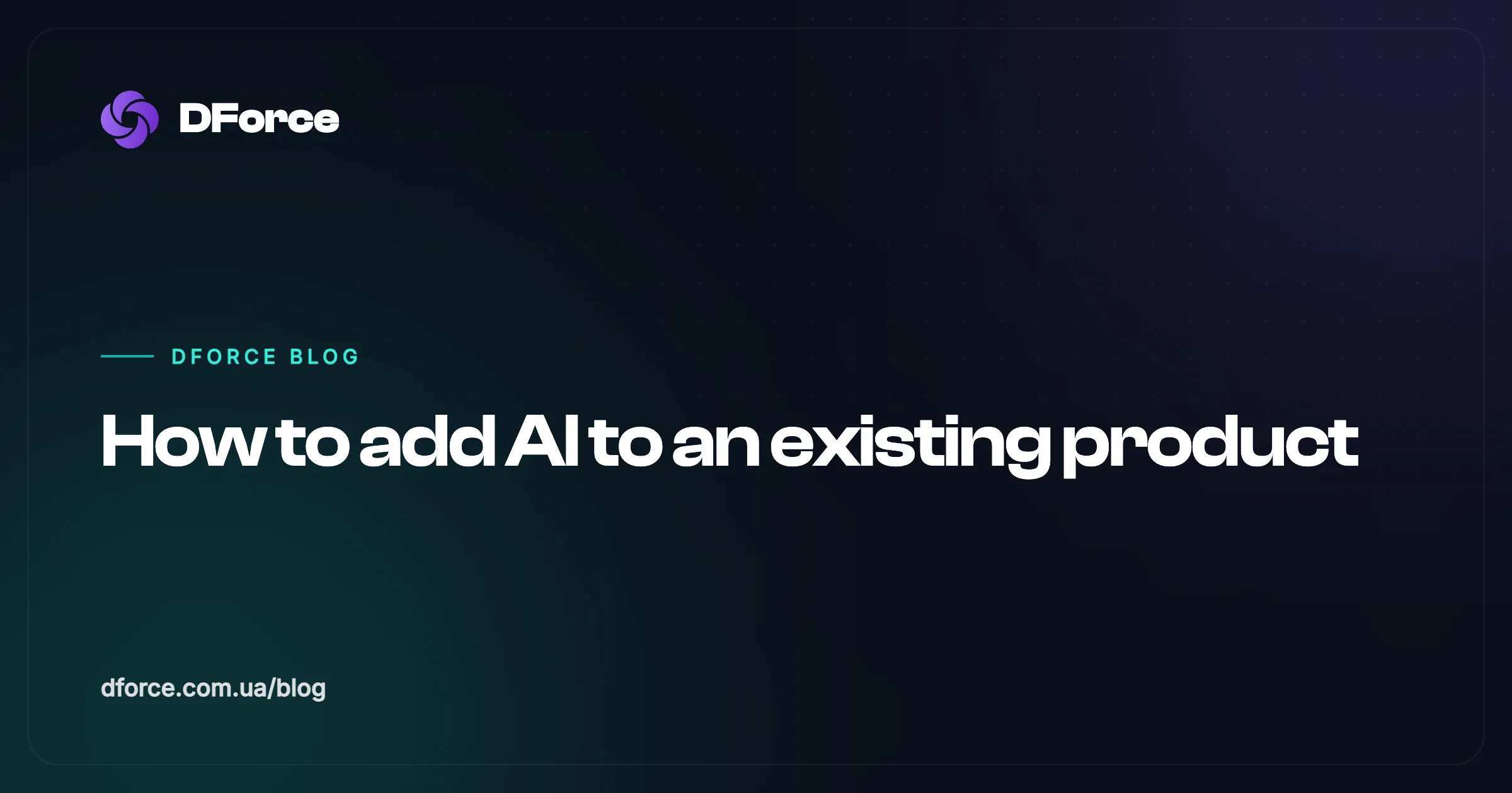 How to add AI to an existing product without rebuilding it