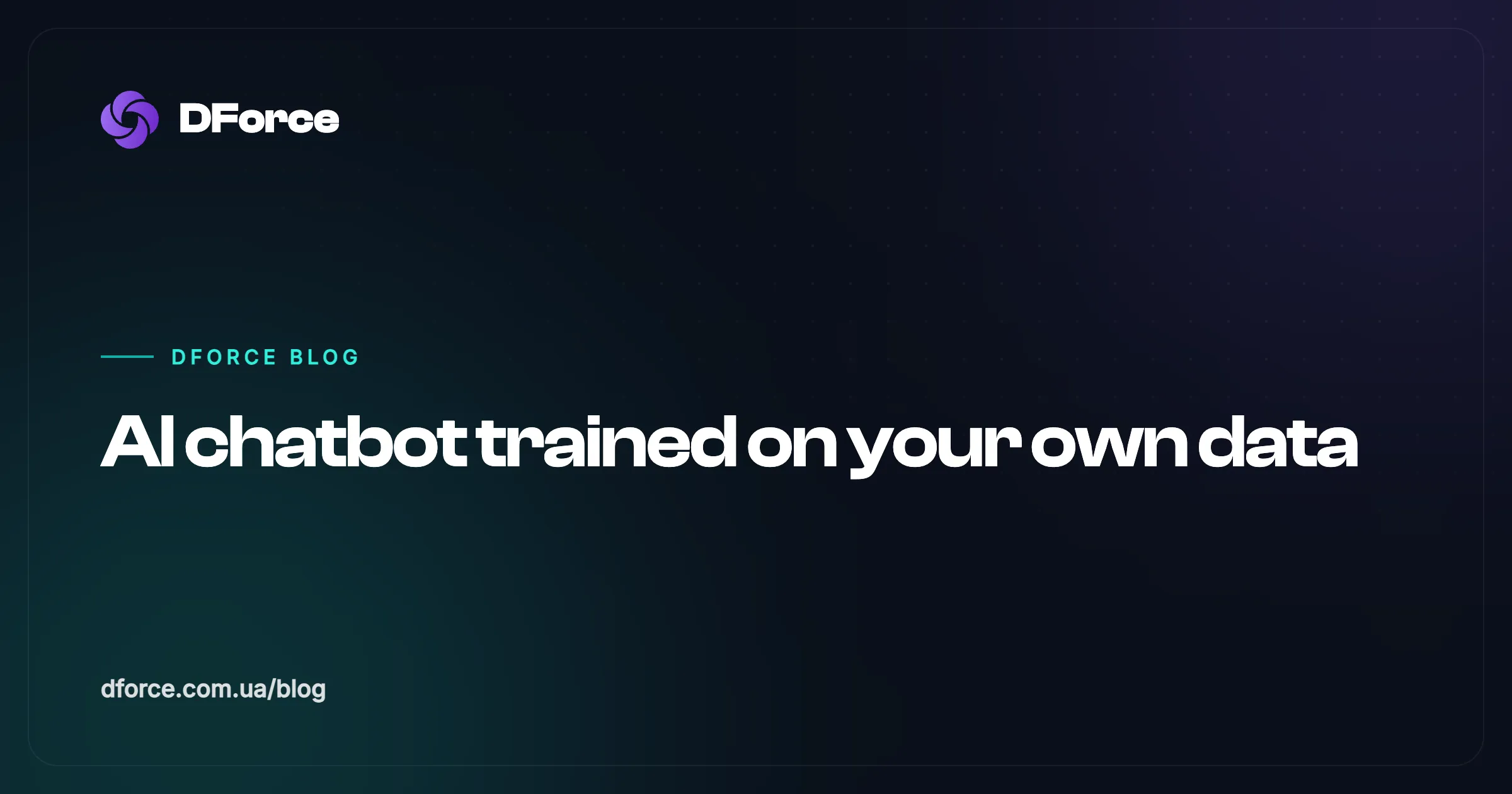 How to build an AI chatbot trained on your own data that does not make things up
